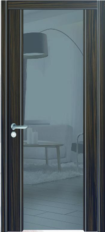 Двери межкомнатные Wakewood glass pluss 03 (шпон-покраска)