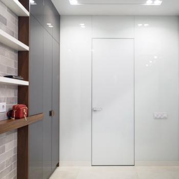 SecretDoors дверь межкомнатная скрытого монтажа SD Glas стекло окрашенное обычное сатин