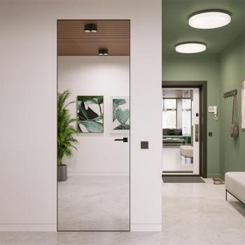 SecretDoors двері міжкімнатні прихованого монтажу SD Mirror дзеркало срібло