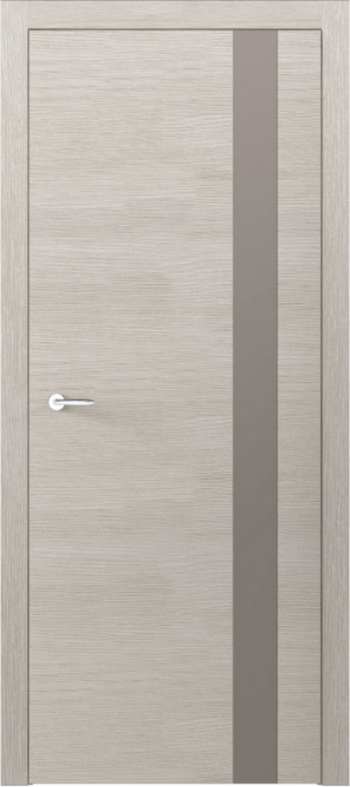 Двери межкомнатные RODOS Modern Flat полустекло (триплекс латте)