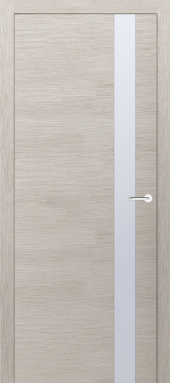 Двери межкомнатные RODOS Modern Flat полустекло (триплекс белый глянец)
