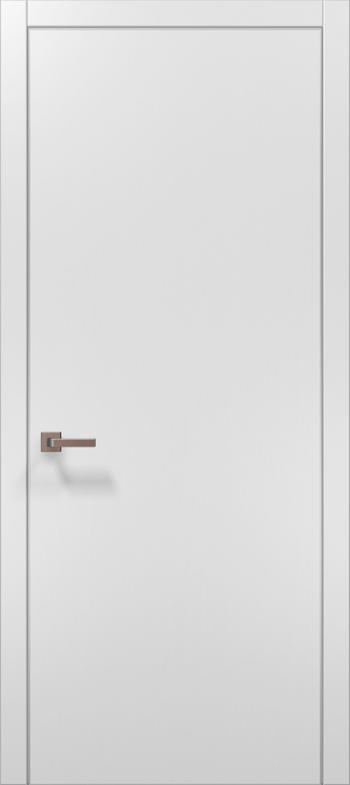 Двери межкомнатные Папа Карло Plato 01 (торец, кромка - алюминий)