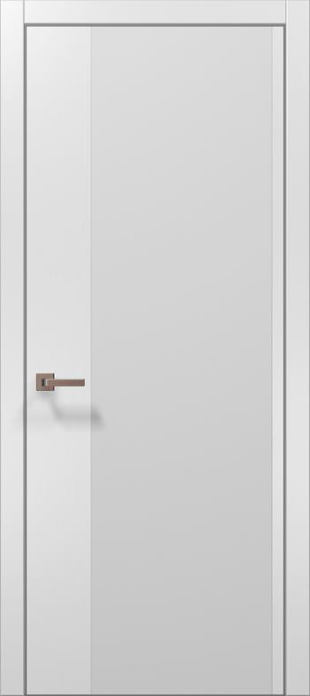 Двери межкомнатные Папа Карло Plato 13 (торец, кромка - алюминий)