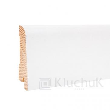 Плинтус White (60х19х2200) профиль евро, Kluchuk, Украина