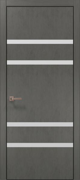 Дверь межкомнатная Папа Карло Plato 27 (торец, кромка - алюминий) - Альберо