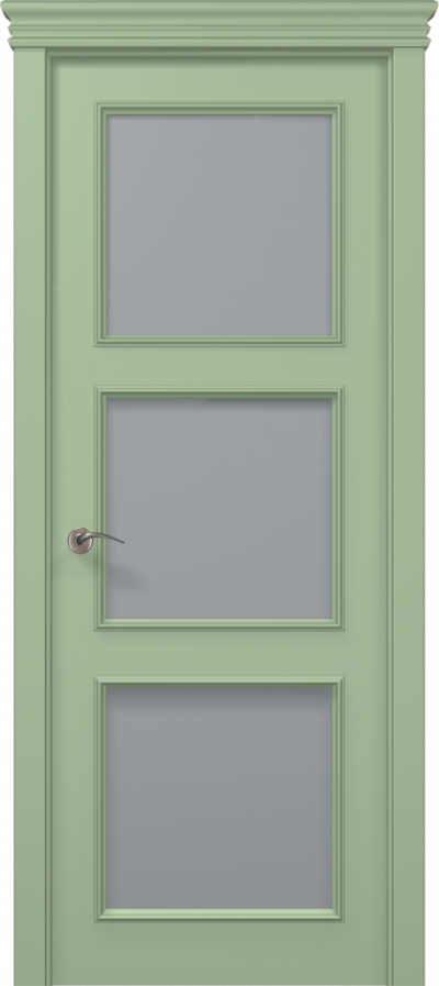 Двері міжкімнатні Папа Карло ART-03 satin (сатин) - Альберо