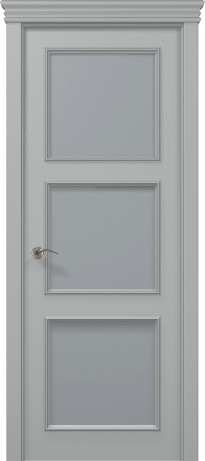 Двері міжкімнатні Папа Карло ART-03 satin (сатин) - Альберо