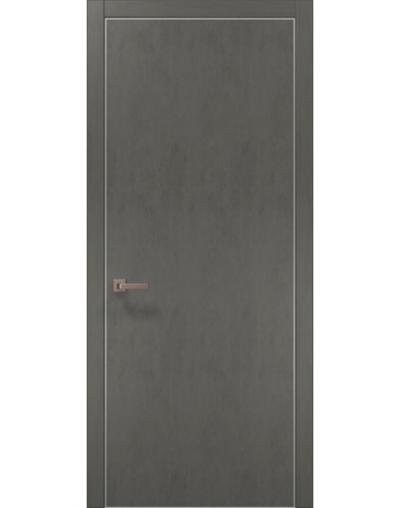 Двери межкомнатные Папа Карло Plato 01 (торец, кромка - алюминий) - Альберо
