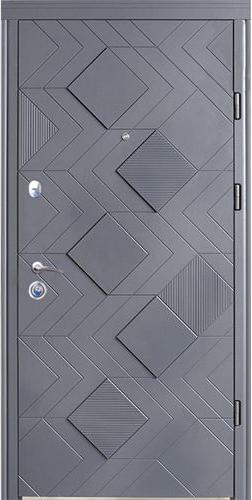 Вхідні двері (квартирні) БУЛАТ 801 (Використовується ЗD фреза) Магнат - Альберо