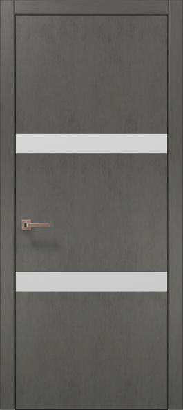 Дверь межкомнатная Папа Карло Plato 25 (торец, кромка - алюминий) - Альберо