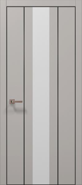 Дверь межкомнатная Папа Карло Plato 29 (торец, кромка - алюминий) - Альберо