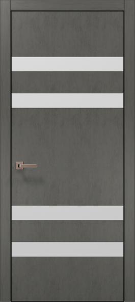 Дверь межкомнатная Папа Карло Plato 28 (торец, кромка - алюминий) - Альберо