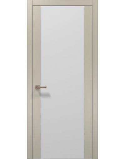 Дверь межкомнатная Папа Карло Plato 14 (торец, кромка - алюминий) - Альберо