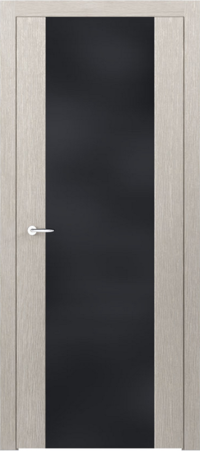 Двері міжкімнатні RODOS Modern Flat скло (триплекс чорний глянець) - Альберо
