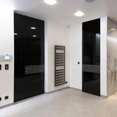 SecretDoors двері міжкімнатні прихованого монтажу SD Glass скло фарбоване звичайне - Альберо