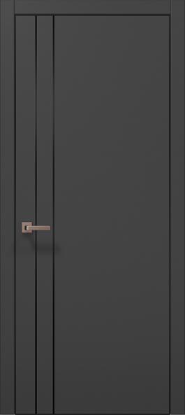Двери межкомнатные Папа Карло Plato 24 (торец, кромка – алюминий) - Альберо