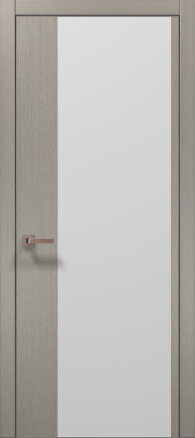 Двери межкомнатные Папа Карло Plato 13 (торец, кромка - алюминий) - Альберо