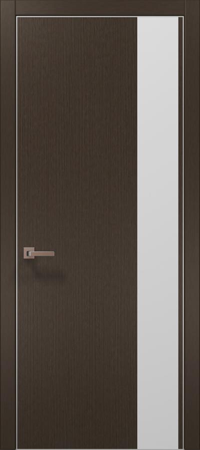 Двери межкомнатные Папа Карло Plato 05 (торец, кромка - алюминий) - Альберо