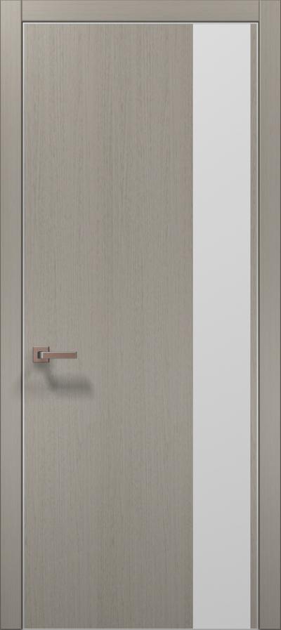 Двери межкомнатные Папа Карло Plato 05 (торец, кромка - алюминий) - Альберо