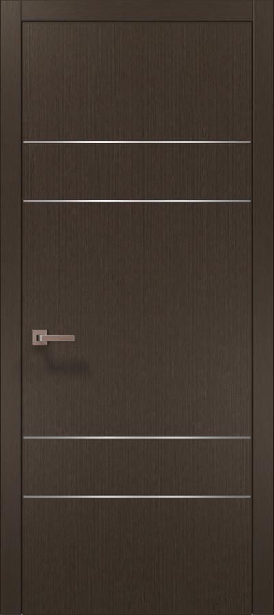 Двери межкомнатные Папа Карло Plato 09 (торец, кромка - алюминий) - Альберо