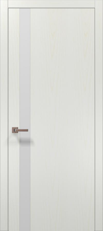 Двери межкомнатные Папа Карло Plato 04 (торец, кромка - алюминий) - Альберо