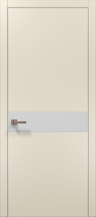 Двери межкомнатные Папа Карло Plato 03 (торец, кромка - алюминий) - Альберо