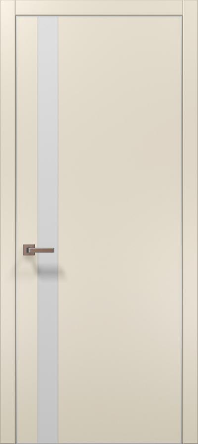 Двери межкомнатные Папа Карло Plato 04 (торец, кромка - алюминий) - Альберо
