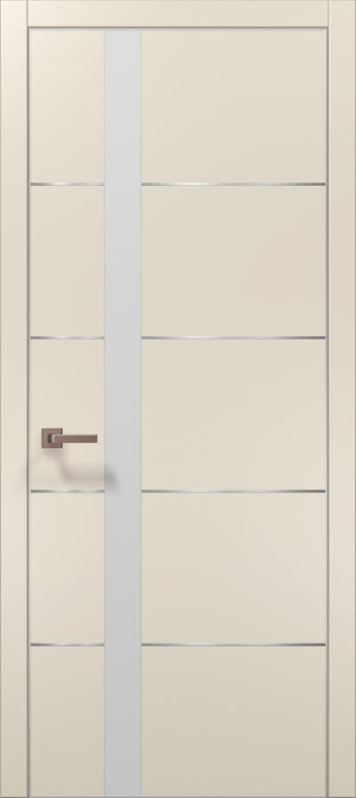 Двери межкомнатные Папа Карло Plato 12 (торец, кромка - алюминий) - Альберо