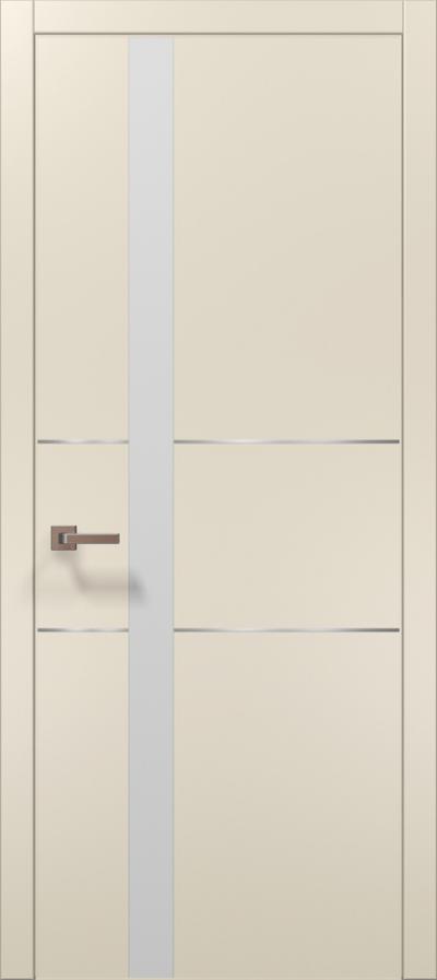 Двери межкомнатные Папа Карло Plato 08 (торец, кромка - алюминий) - Альберо