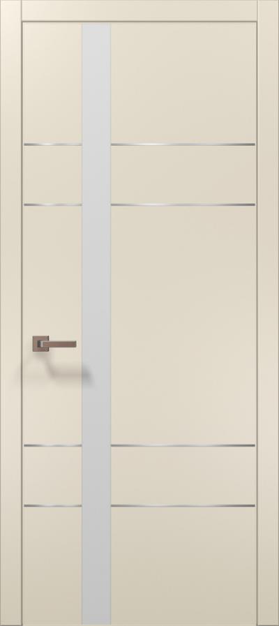 Двери межкомнатные Папа Карло Plato 10 (торец, кромка - алюминий) - Альберо