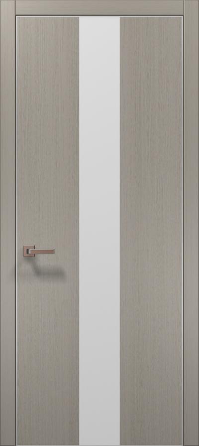 Двері міжкімнатні Папа Карло Plato 06 (торець, кромка - алюміній) - Альберо
