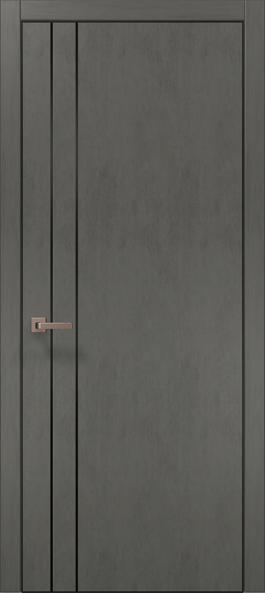 Двери межкомнатные Папа Карло Plato 24 (торец, кромка – алюминий) - Альберо