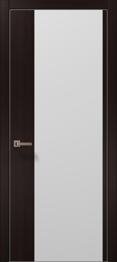 Двери межкомнатные Папа Карло Plato 13 (торец, кромка - алюминий) - Альберо
