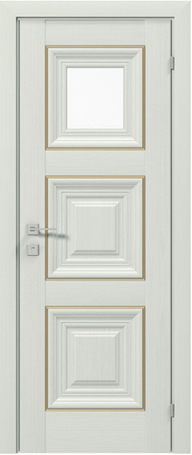Двери межкомнатные RODOS Versal Irida с 1 стеклом - Альберо