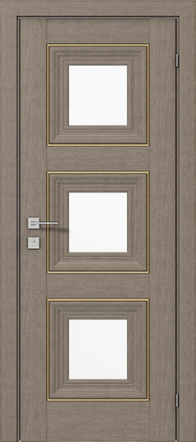 Двери межкомнатные RODOS Versal Irida со стеклом - Альберо