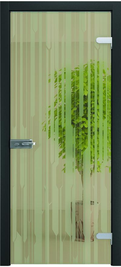 Двері міжкімнатні Wakewood All Glass  05 (сатин бронза)