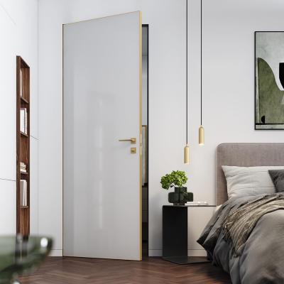 SecretDoors двері міжкімнатні прихованого монтажу SD Color напівмат алюмінієве полотно - Альберо