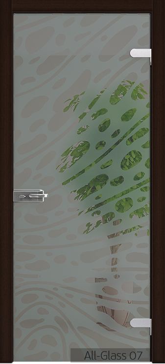 Двери межкомнатные Wakewood художественный all-glass-07 (сатин белый) - Альберо