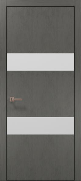 Дверь межкомнатная Папа Карло Plato 26 (торец, кромка - алюминий) - Альберо