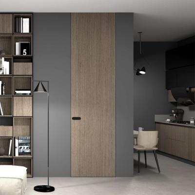 SecretDoors дверь межкомнатная скрытого монтажа SD Veneer шпон модифицированный алюминиевое полотно - Альберо