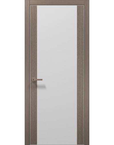 Дверь межкомнатная Папа Карло Plato 14 (торец, кромка - алюминий) - Альберо
