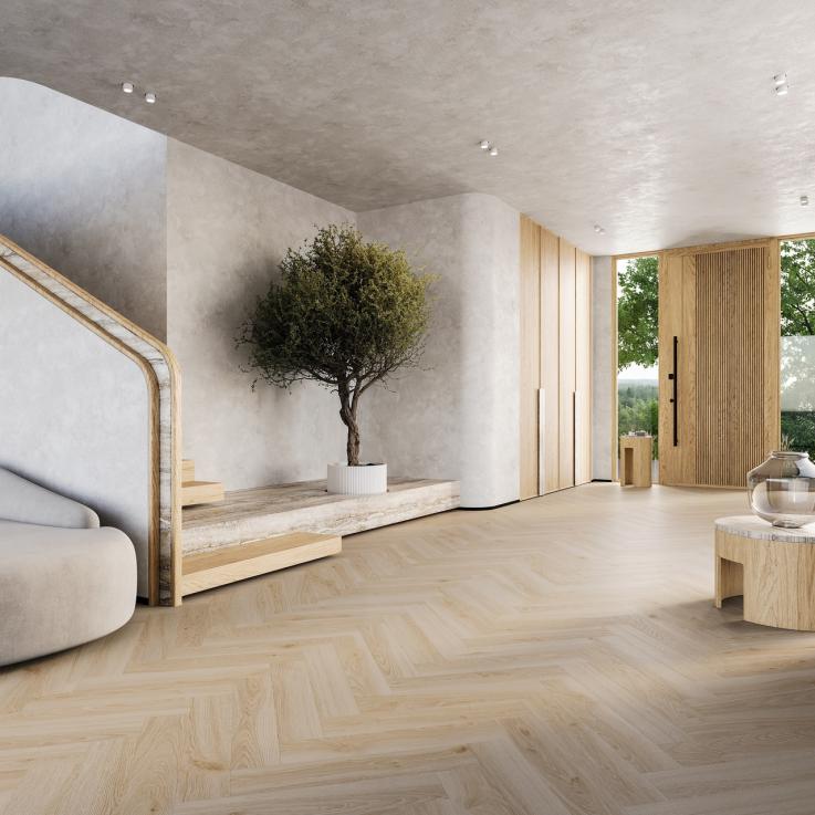 Вінілова підлога Barlinek Next Step HB Tea Дуб Натур 127,9x639,5x5 - Альберо