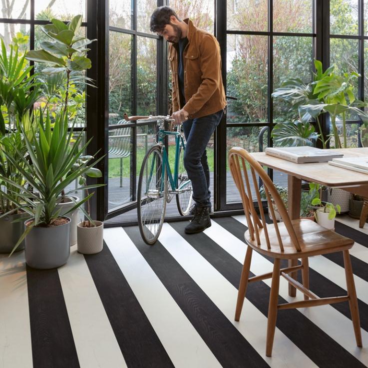 Ламинат Capture Дуб крашеный черный 1380х212x9 Quick-Step - Альберо