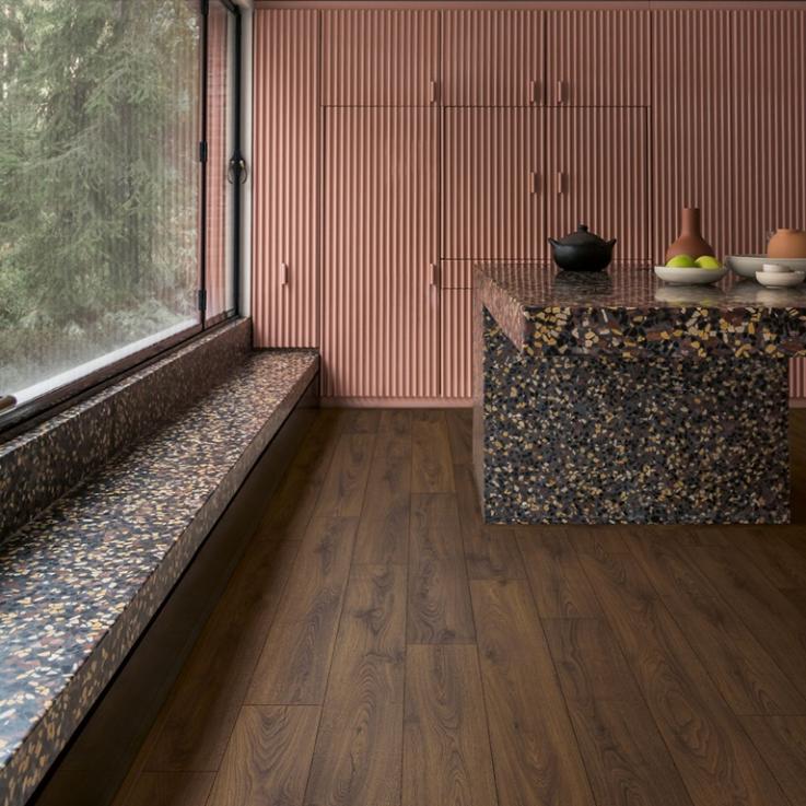 Ламинат Classic Дуб земляной орех коричневый 1200х190x8 Quick-Step - Альберо