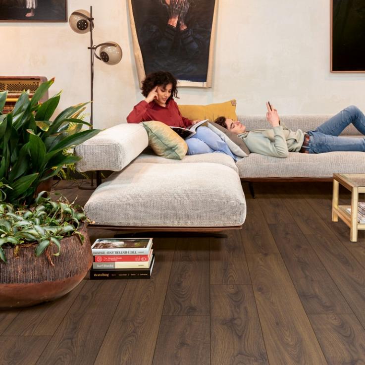 Ламинат Classic Дуб земляной орех коричневый 1200х190x8 Quick-Step - Альберо