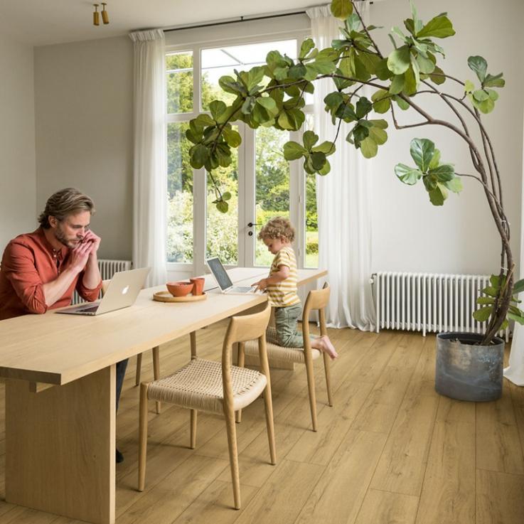 Ламінат Classic Дуб медовий коричневий 1200х190x8 Quick-Step - Альберо