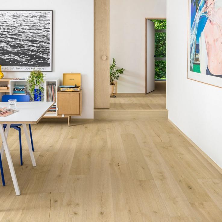 Ламинат Impressive Ultra Дуб хлопок 1380х190x12 Quick-Step - Альберо