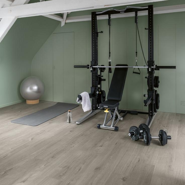 Виниловый пол Bloom Дуб хлопок уютный серый 1494х209x6 Quick-Step - Альберо