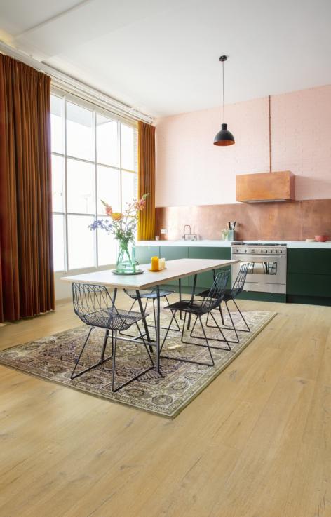 Виниловый пол Fuse Linen Дуб натуральный льняной 228,6x1500x2,5 Quick-Step - Альберо