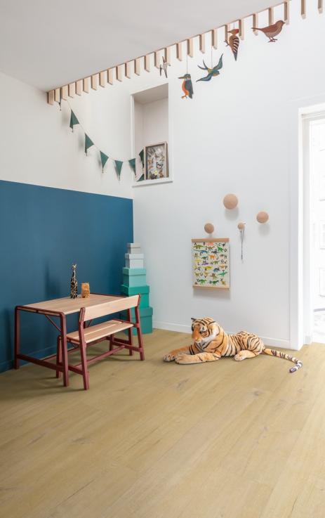 Виниловый пол Fuse Linen Дуб натуральный льняной 228,6x1500x2,5 Quick-Step - Альберо